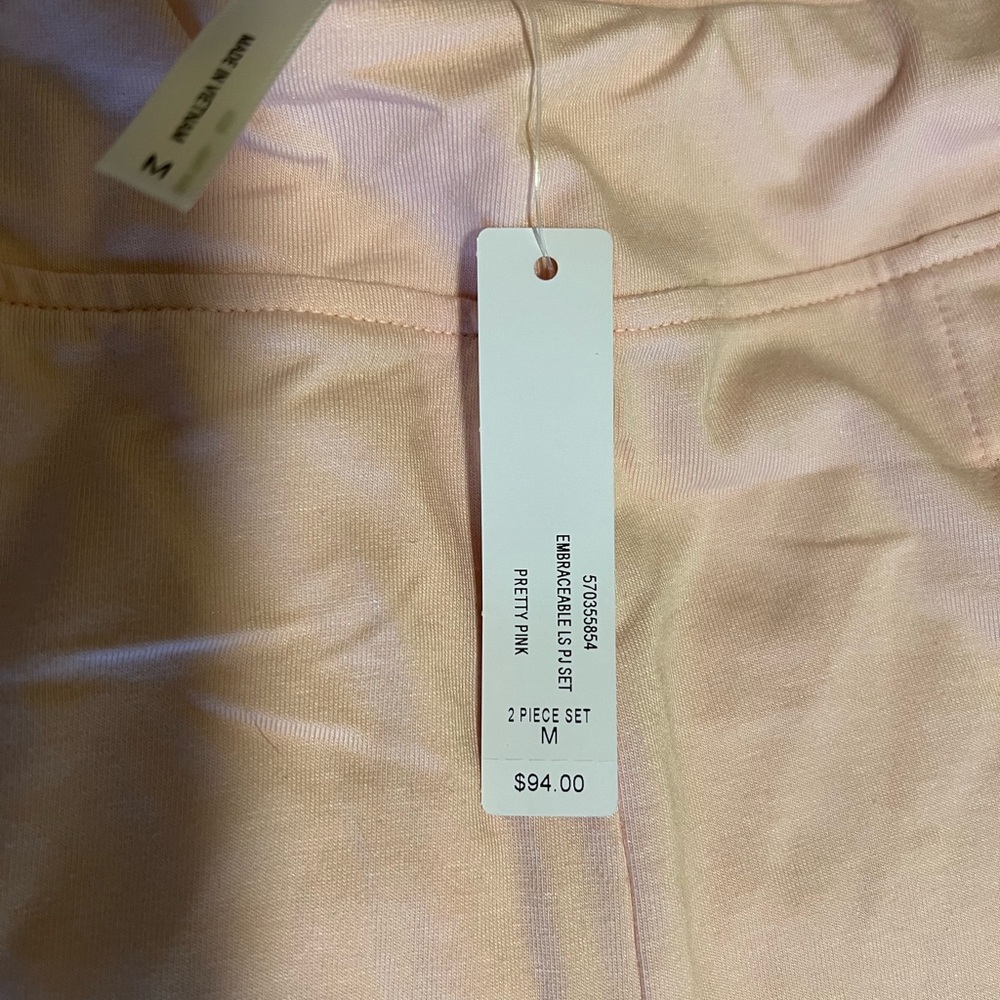 NWT Soma Pink Button-Up Pajama Set - Picture 4 of 7